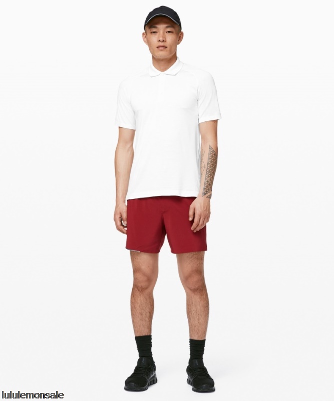 Lululemon Verkauf DELULU735 | Metal Vent Tech Poloshirt 20 Weiß